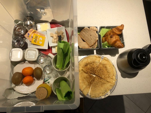 Petit dej sous forme de panier